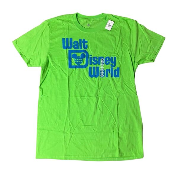 Walt Disney World T-Shirt Mens L Cotton Short Sleeve Green Cotton Colorful - Picture 9 of 9